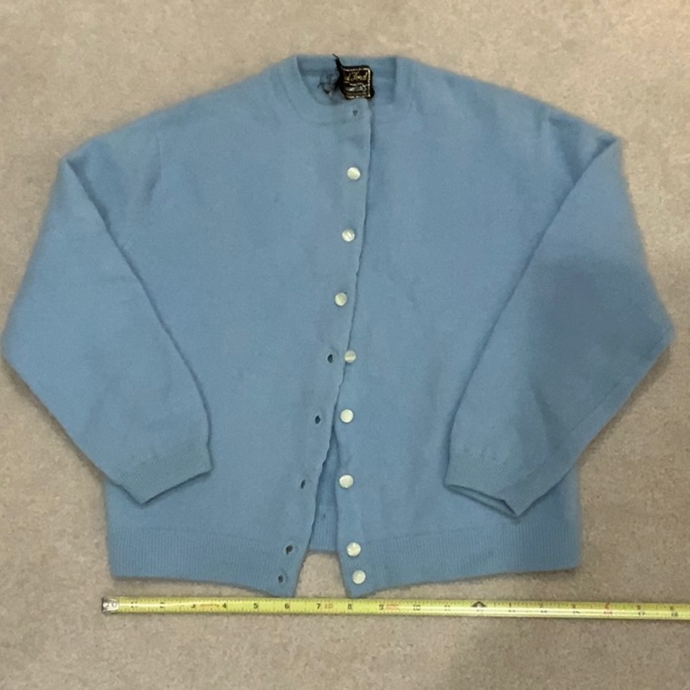 Vintage Baby Blue Bed Ford Cashmere Sweater
